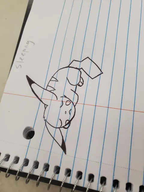 Tell me your favorite pokemon and I'll draw it sleeping
