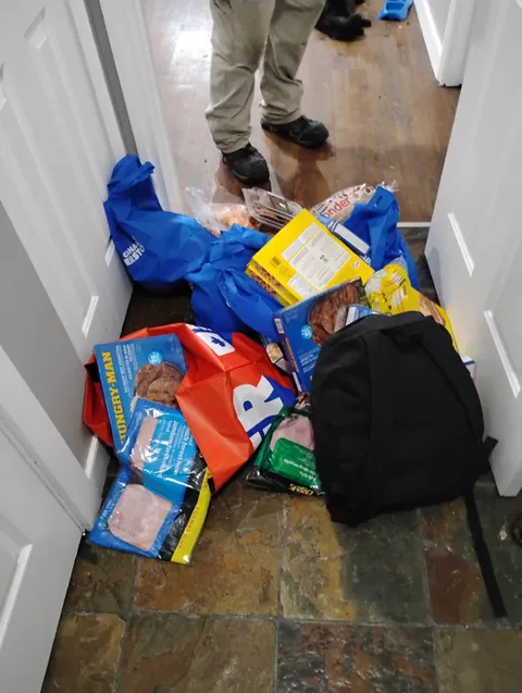 Landlord just dropped off a bunch of groceries for us! No reason, just wanted to...