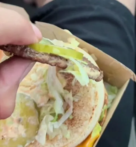 The pickle in McDonald's burgers is now thicker than the patty.