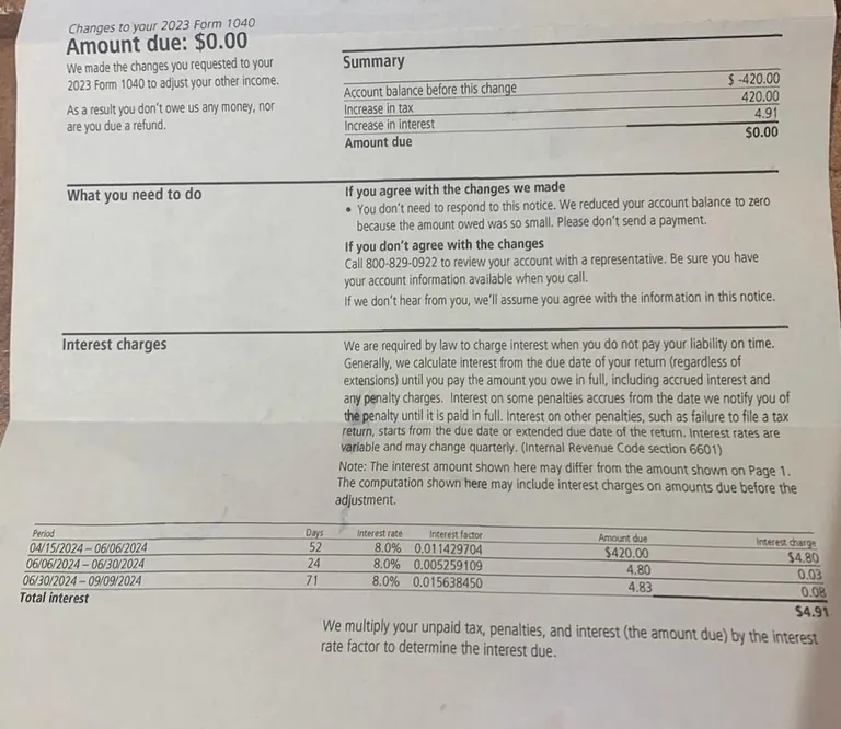 The IRS audited me for $4.91, and then forgave the debt to pat themselves on the back.