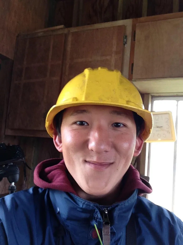 Growing up, other kids used to make fun of me because I looked like the original Bob the Builder. While working in the field, they gave us these hard hats so I thought I’d take a selfie for the boys back home.