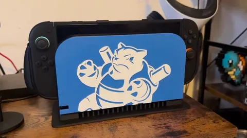 I designed a Switch 2 dock swap-able faceplate