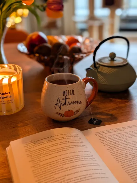 My cozy livingroom area on a rainy day