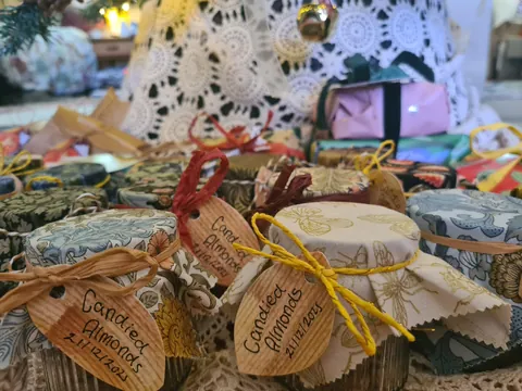 My Christmas tree before she comes down