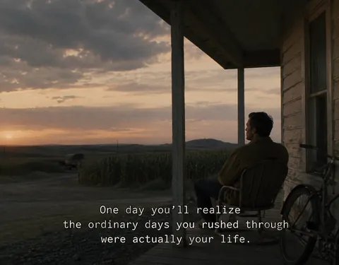 [Image] Don’t rush through today just because you’re waiting for something better.