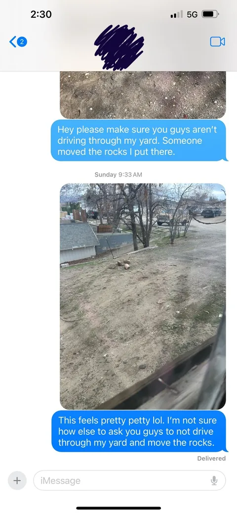 Neighbors won’t stop driving through my yard