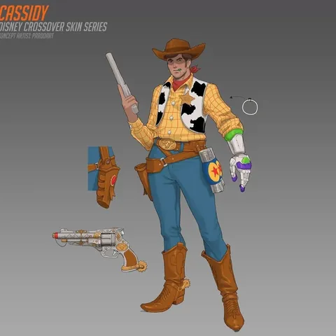 [Repost] Concept skins Overwatch 2 x Disney by Alfonso Pardo Martìnez