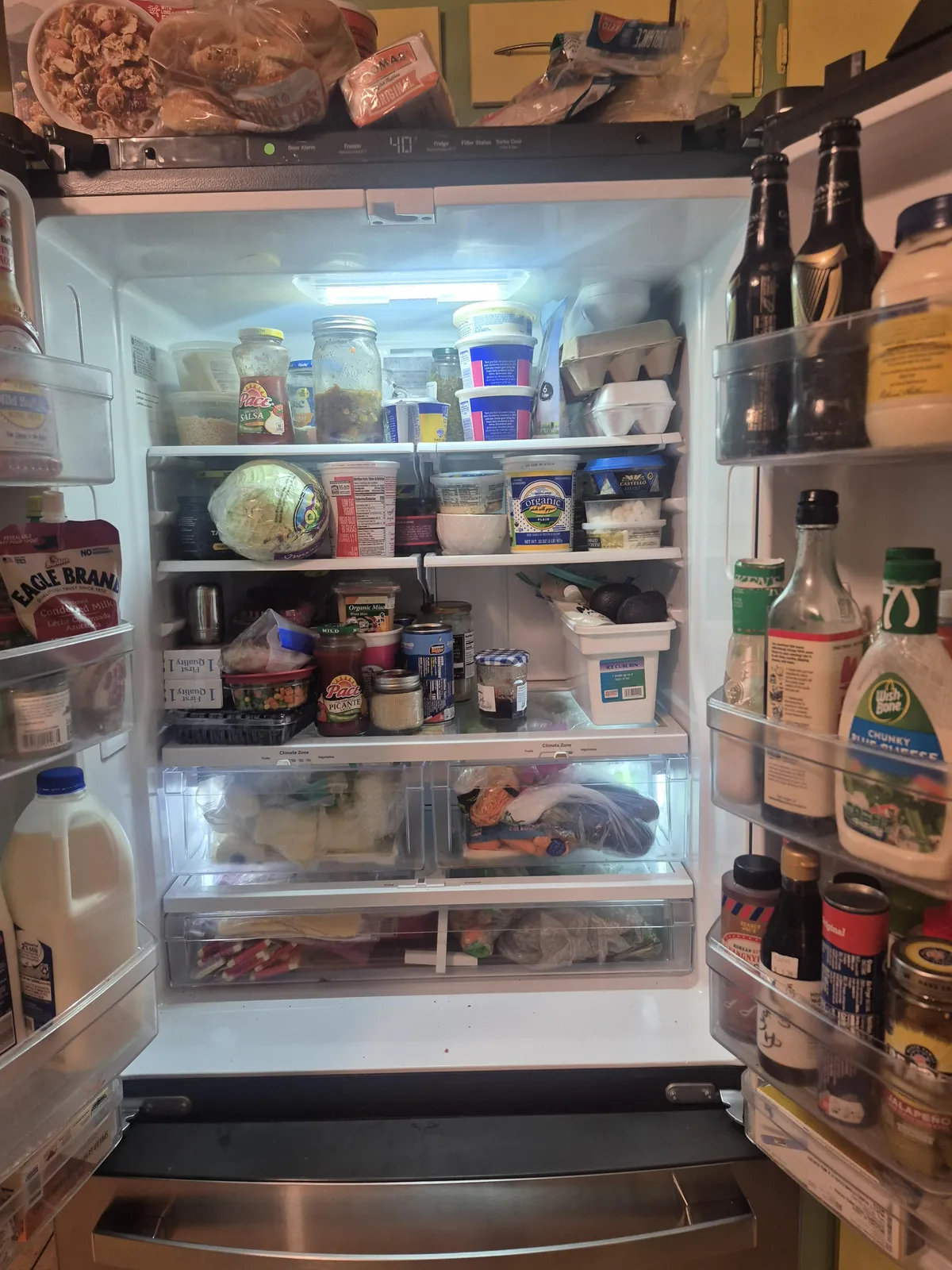 New roomate assured me they left space in the fridge so I can bring my groceries.