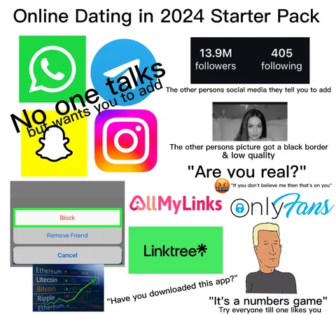 Online Dating in 2024 Starter Pack