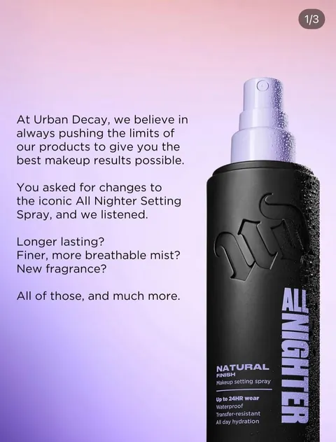 UD shares the changes to their All Nighter setting spray, and Skindinavia has something to say about it!