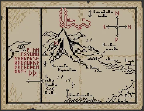 Thror's Map - The Hobbit