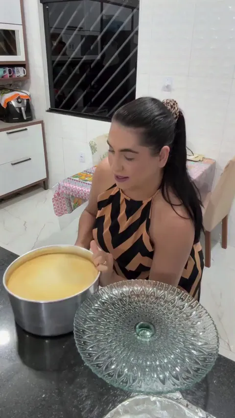 A giant perfect flan