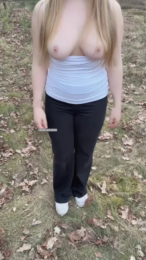 braless walks are the most fun