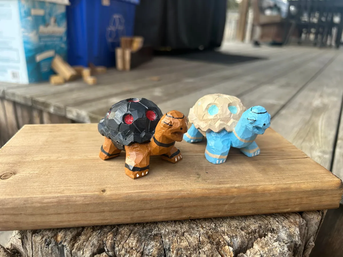 I carved torkoal out of wood