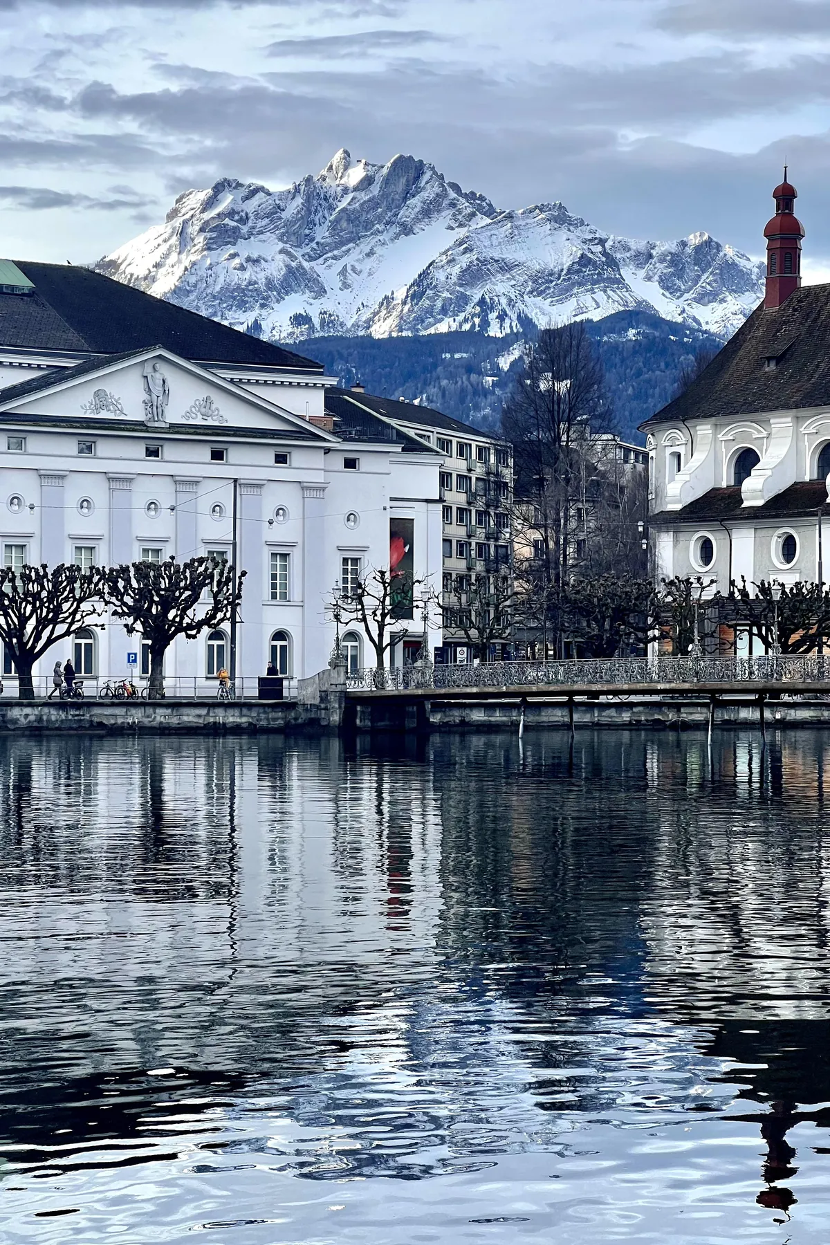 Early March morning in Lucerne, Switzerland
