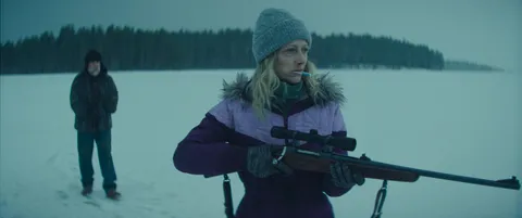 First Image of Judy Greer in Thriller 'Dead of Winter' - A woman, travelling alone through snowbound northern Minnesota, interrupts the kidnapping of a teenage girl. Hours from the nearest town and with no phone service, she realizes that she is the young girl's only hope.