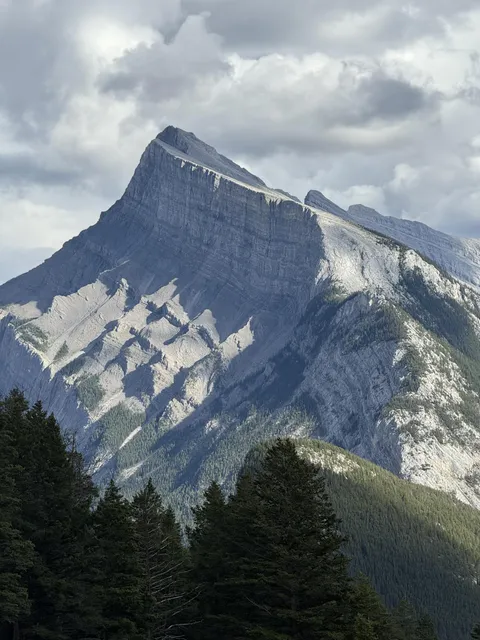 Mt. Rundle in the late afternoon in August - Banff, Alberta, Canada [OC] [1536 x 2048]