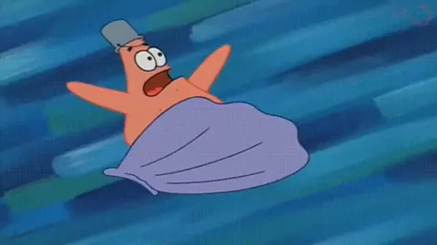 Patrick Star in an endless loop of suffering