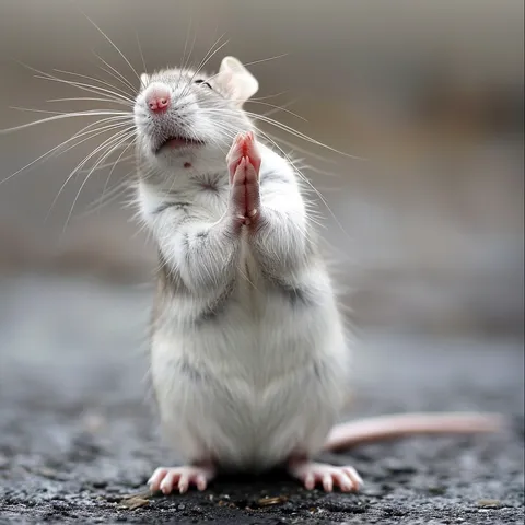 Just found this rat praying to our Lord amen 🙏 