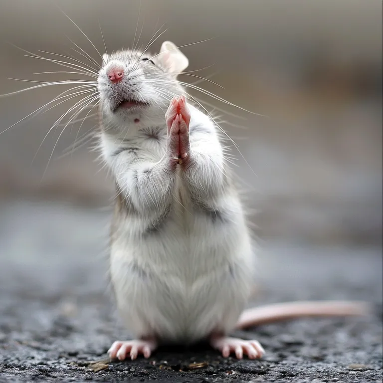 Just found this rat praying to our Lord amen 🙏 