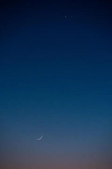 Venus, Saturn, and the Moon