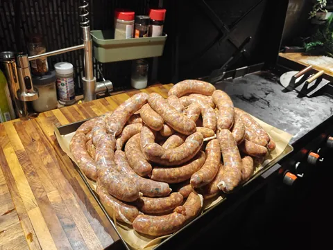 [homemade] Smoked jalapeño cheddar sausage
