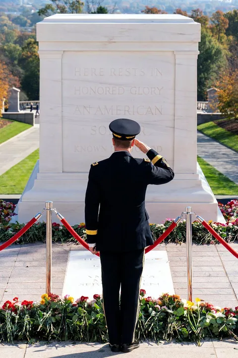 Here rests in Honored Glory an American soldier known but to God.