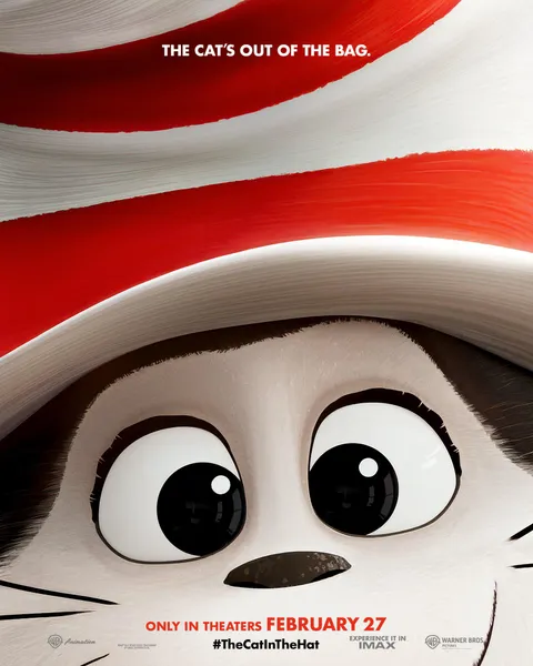 Official Poster for 'The Cat in the Hat' Starring Bill Hader