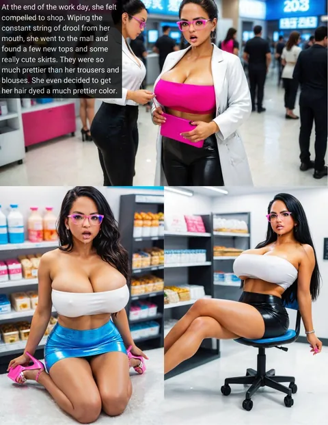 Dr. Lisa Accidentally Bimbofies Herself in the Lab