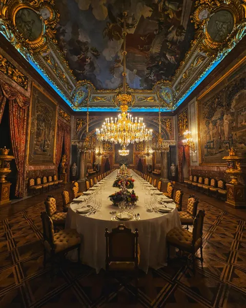 ITAP of a king's dinning table. 