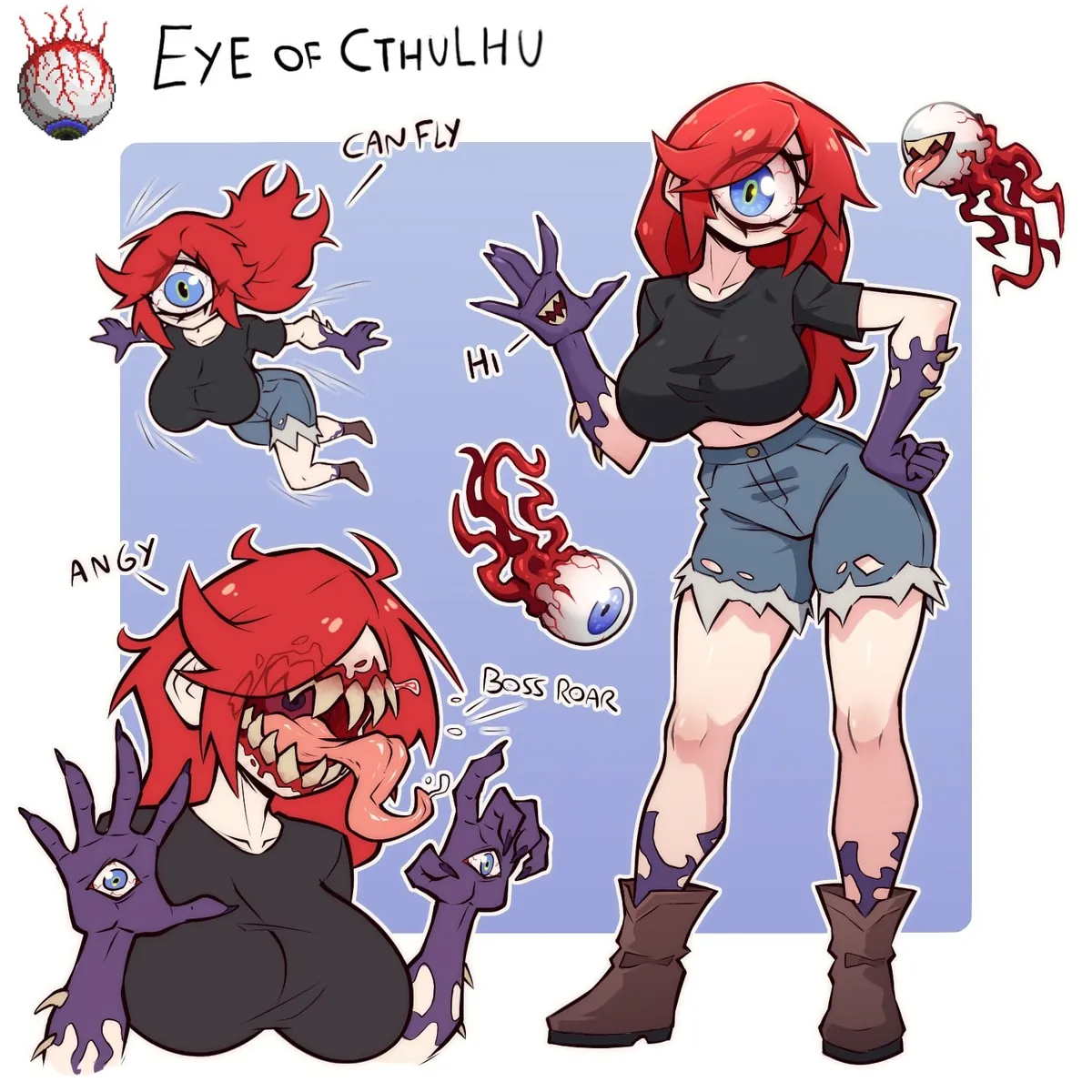 Rule 63 Terraria Bosses (@carpinchor123) [Terraria]