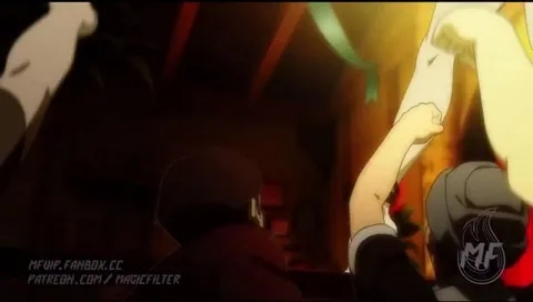 Lucy Heartfilia dancing (Magic_Filter) [Fairy Tail]