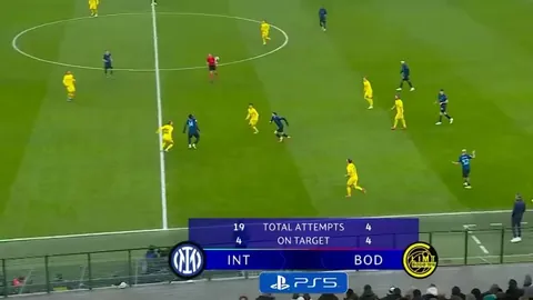 Bodo/Glimt superb passage of play (almost 3 touches per player at most) vs Inter.