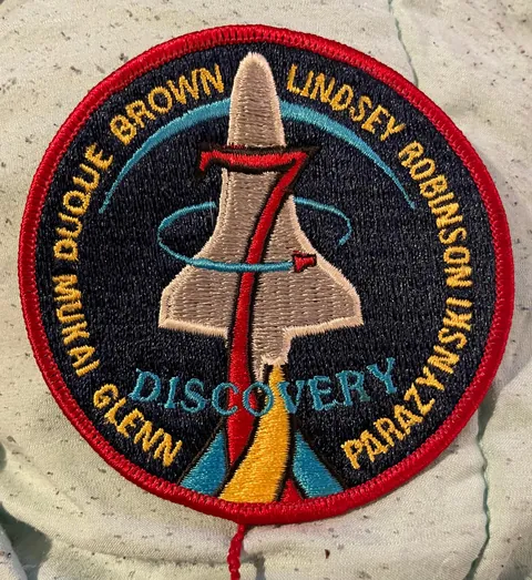 Back in 1997, Astronaut Stephen Robinson gave me this patch at my school field day in Texas.