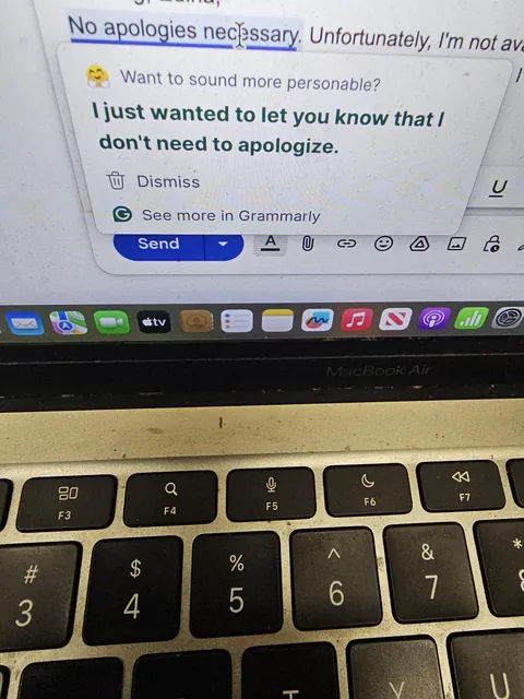 Grammarly being messy
