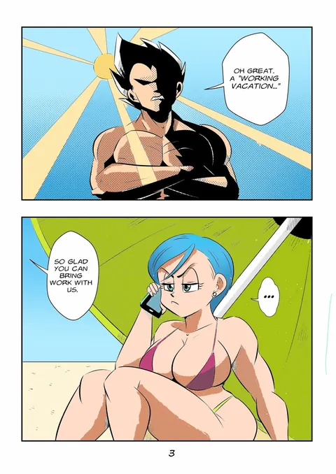 Beach call (funsexydragonball)