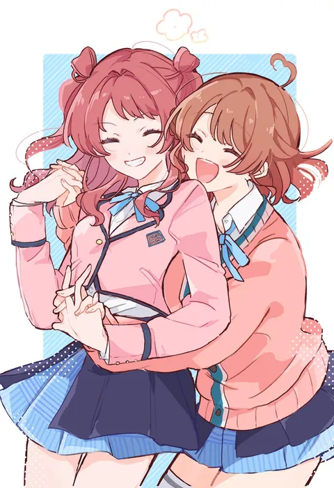 From behind with both hands