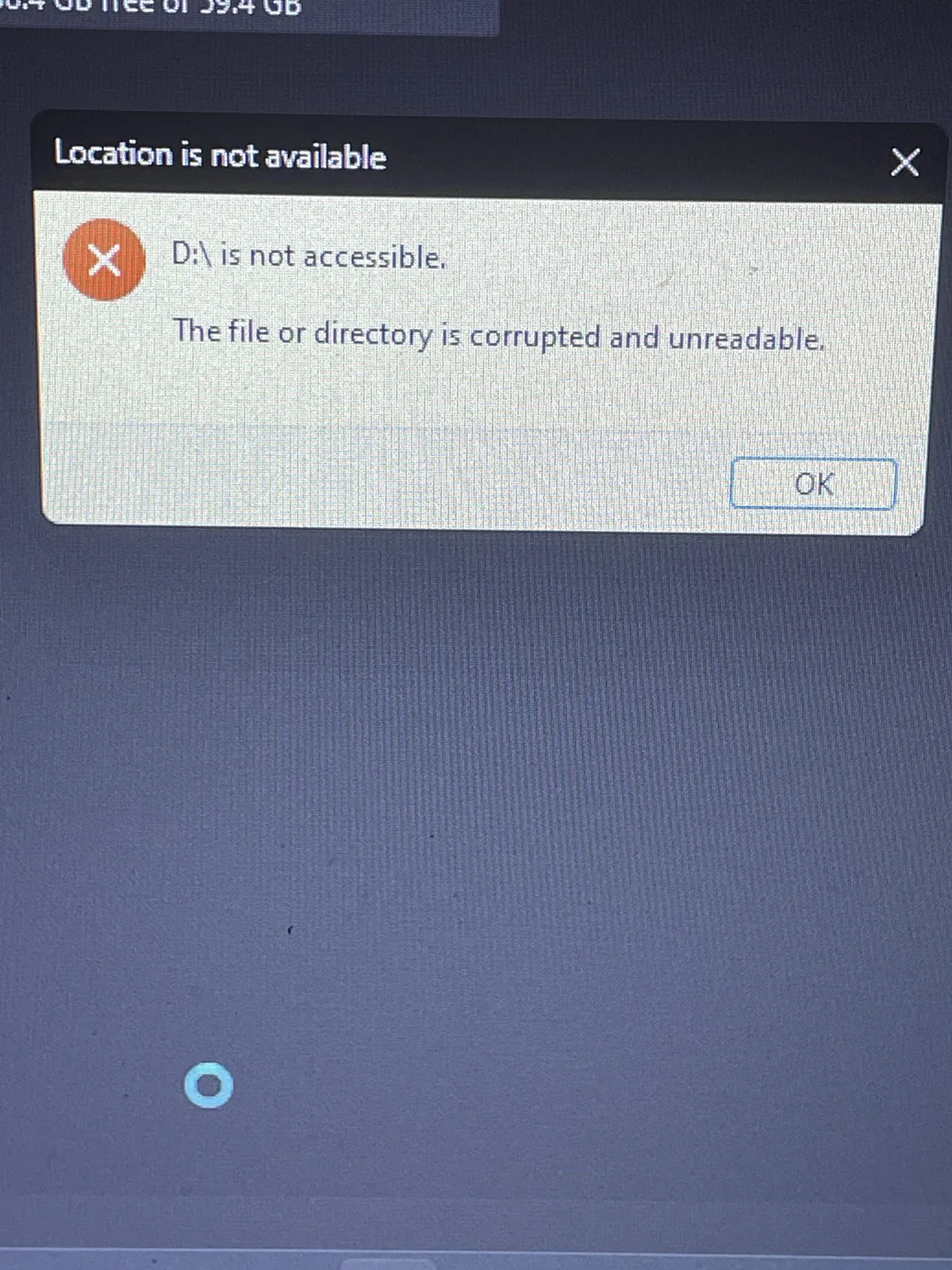 I bought a 60gb SD Card yesterday only to be met with this when plugging it in.