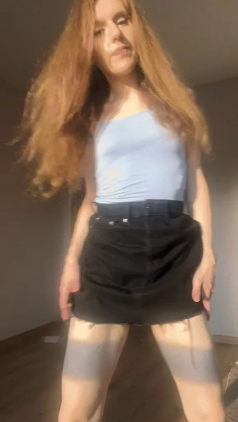 I didn't forget my panties... I just don't wear them on purpose counting on you to take care of what I have under my skirt... 🥹