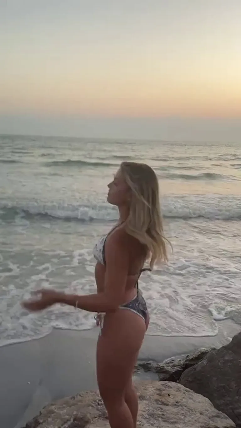 Small blonde petite teen showing off