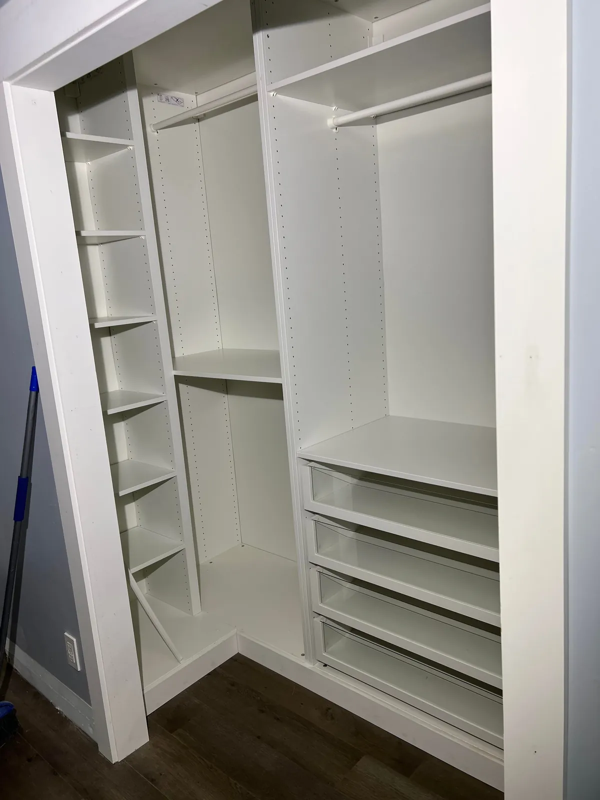 Transformed my tiny closet with IKEA 