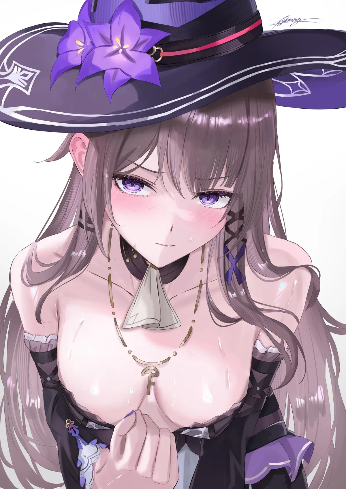 Herta with her tits out