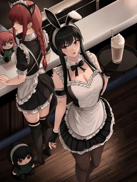 Makima &amp; Yor Waifu Cafe (FuyushiTOllie) [Chainsaw Man x Spy x Family]