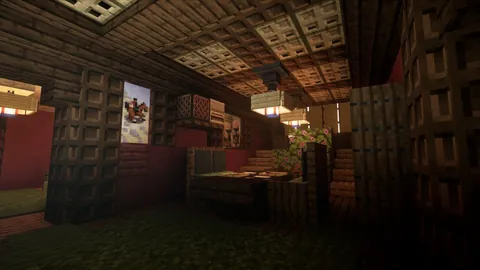 The RED Castle in Pale gardens