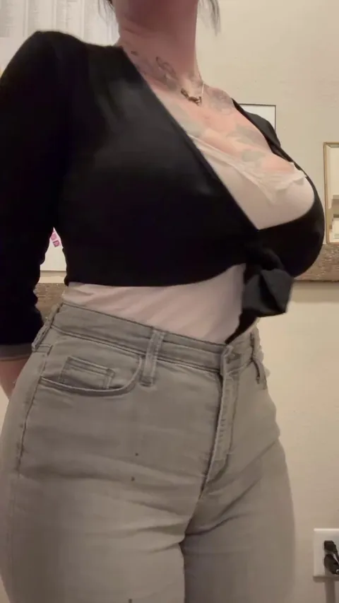 Oops, forgot to put on my bra and panties before work today