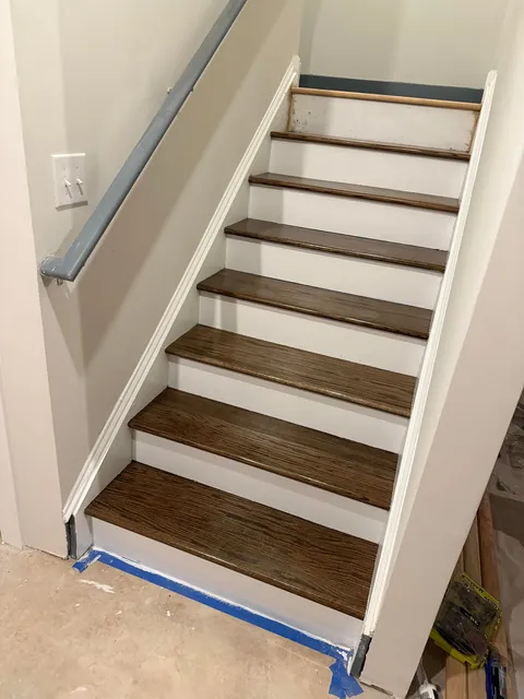 Is this an acceptable tread replacement by a handyman?