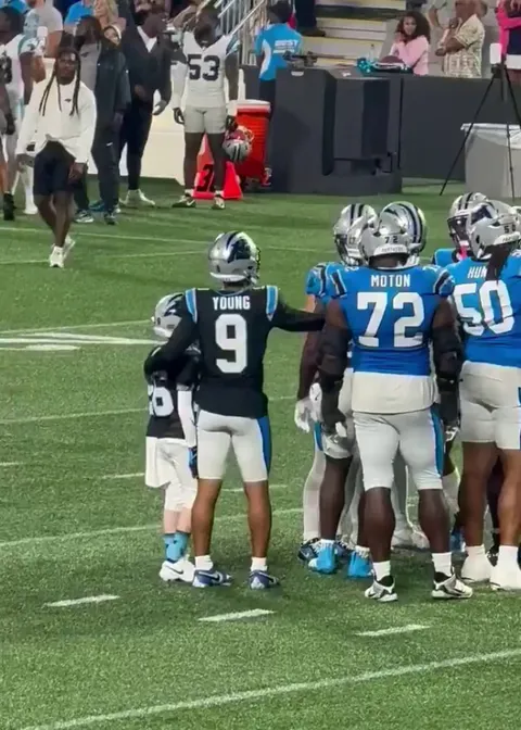 [Highlight] Bryce Young and the Panthers brought out a young fan to score a touchdown at practice