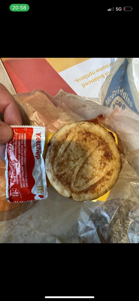 Breakfast at Mcdonald’s is now as big as the ketchup packet. Buy Bitcoin.