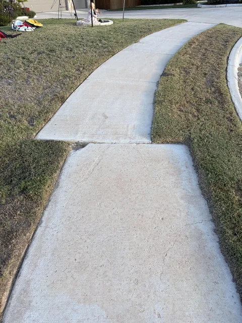 Sidewalks do not join correctly in my neighborhood.