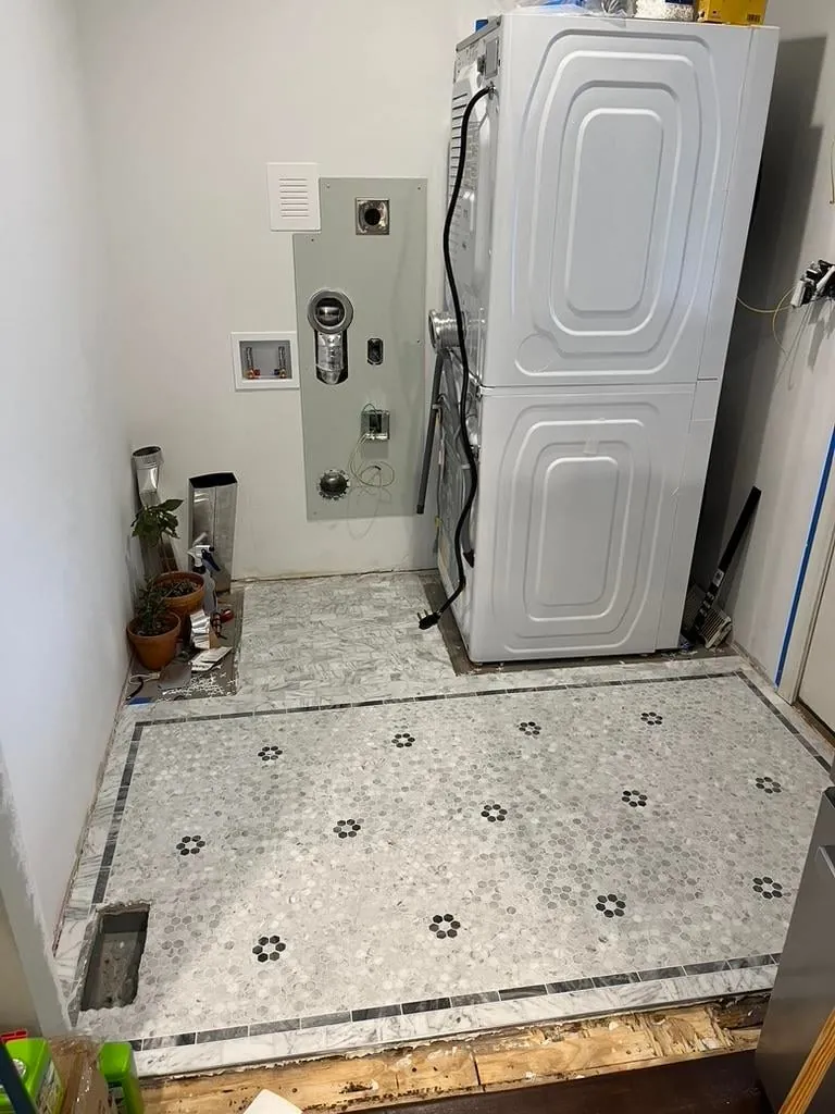 New laundry nook in our 150yr old house! After/Before and Full Process